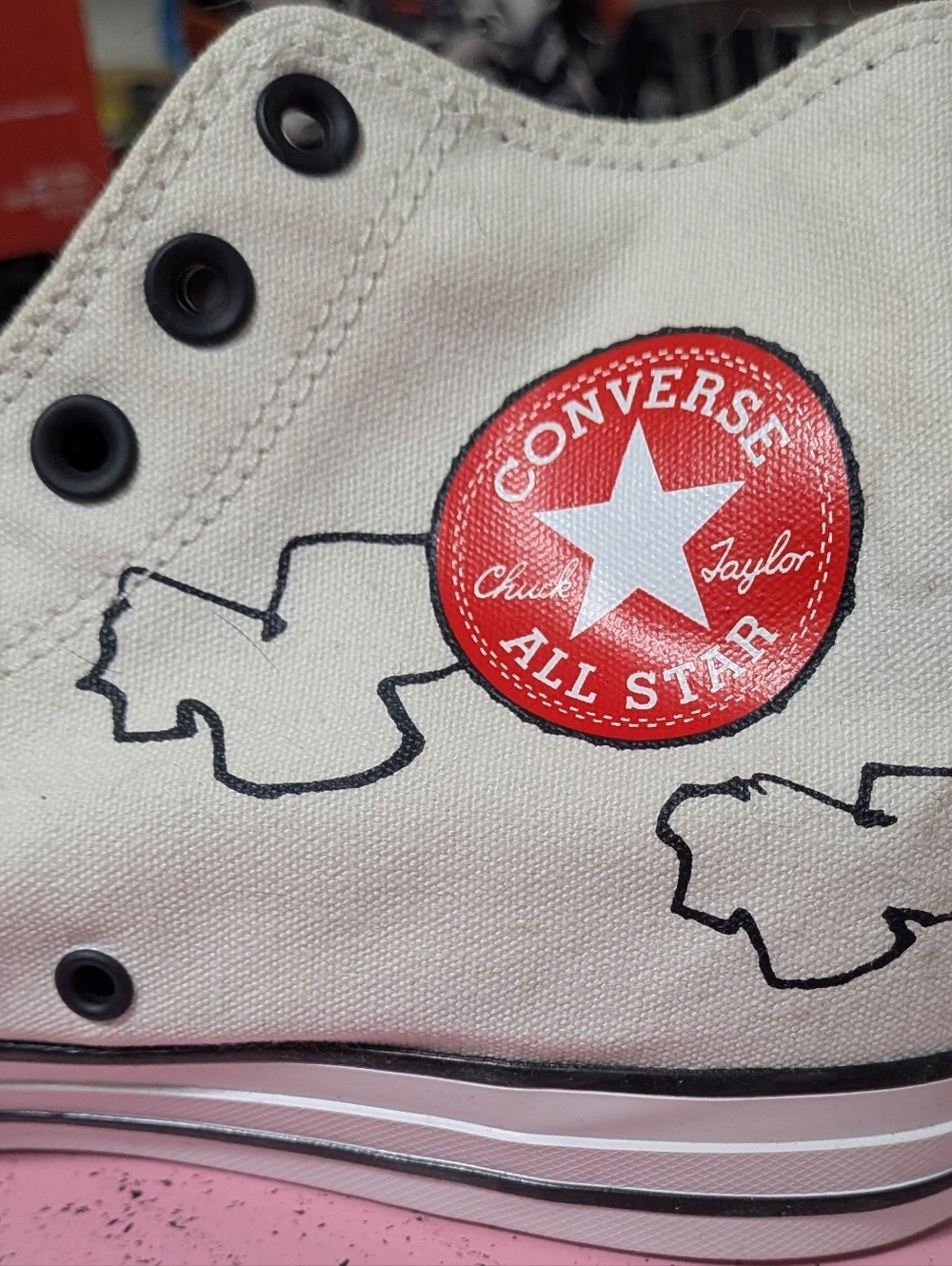 Converse x Peanuts Snoopy and Woodstock CTAS Sneakers Limited Edition - Picture 5 of 10